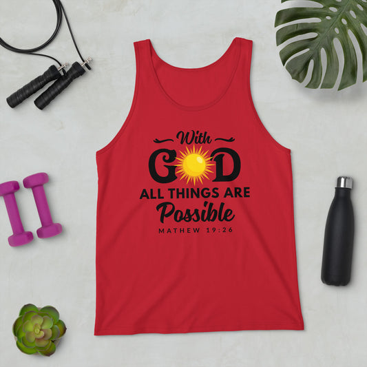 With God all things are possible Tank Top